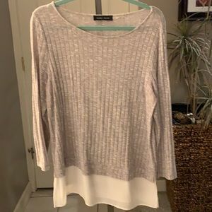 Ivanka Trump sweater w sheer hem